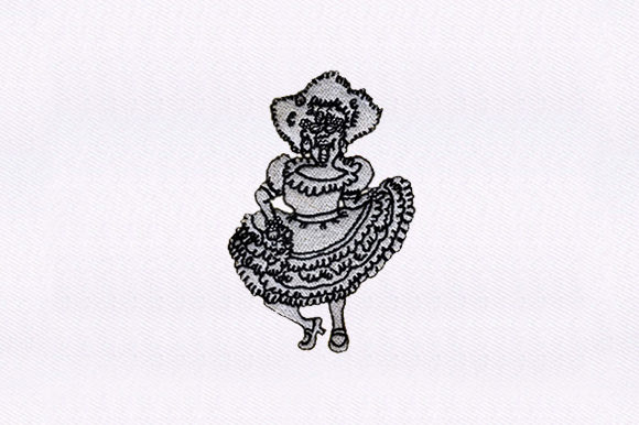 A Joyful Dancing Old Women Embroidery Design Review