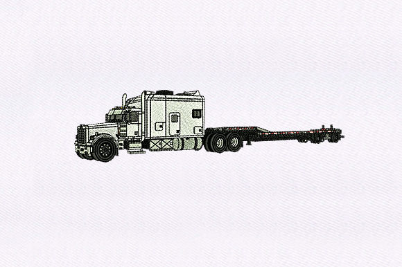 A Seller's Look at the Trailer Truck Embroidery Design