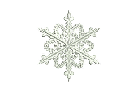 An Elegant Snowflake Embroidery for Holiday Crafting