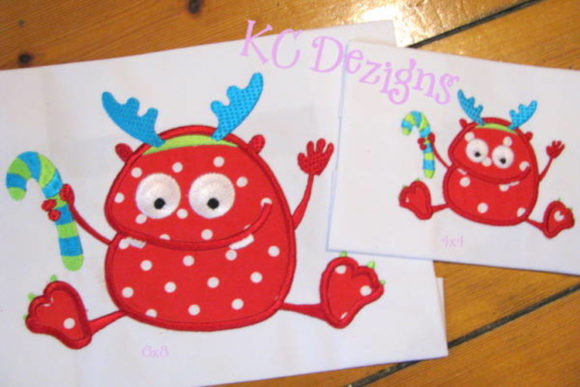 Christmas Monster 02 Embroidery: A Festive, Fearless Fun