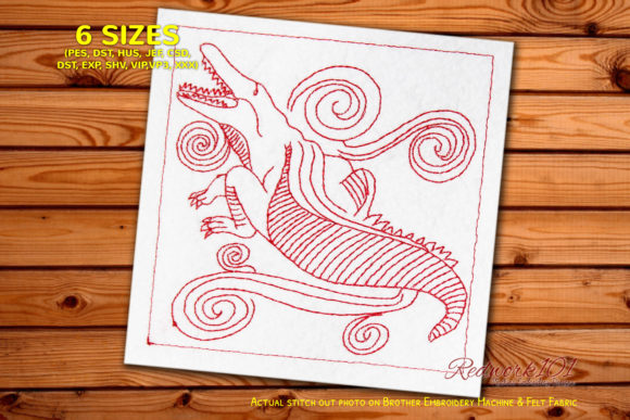 Creepy Crocodile: Craft Fair Embroidery Review