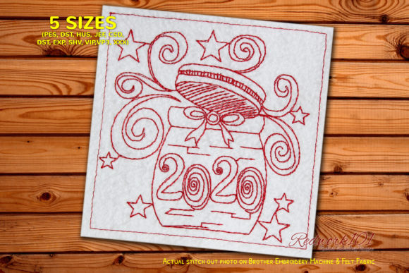 Decorated Ceramic Jar Redwork: A Craft Fair Favorite?