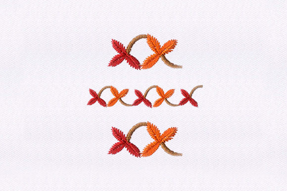 Embroidery Designer Review: Leaves Border for Seasonal Products
