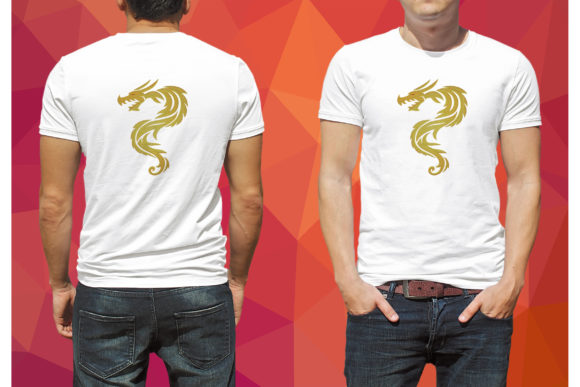 Golden Dragon Embroidery Design for Boutique Apparel