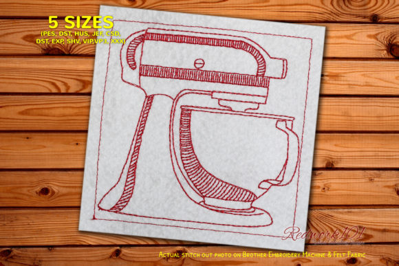 Mixer Redwork: A Seasonal Kitchen Embroidery Review