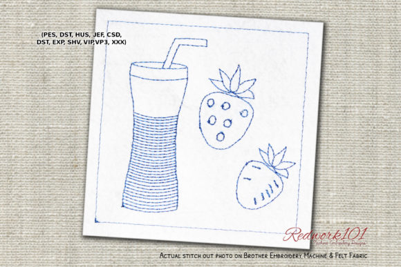 Strawberry Juice Redwork: A Review for Branded Merchandise